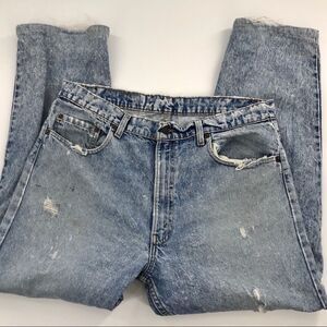 Vintage Distressed High Waist Levis Jeans 36 waist